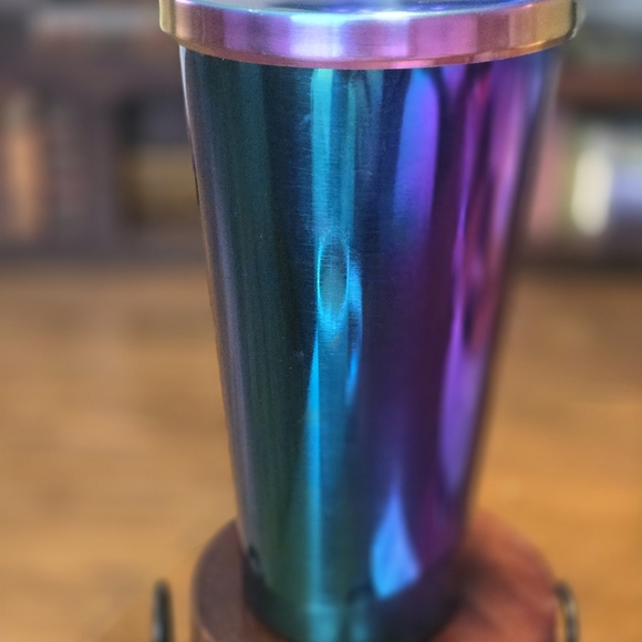 Starbucks Stainless Steel Rainbow Oil Slick, 16 oz Tumbler Limited edition 2016 - Picture 3 of 12
